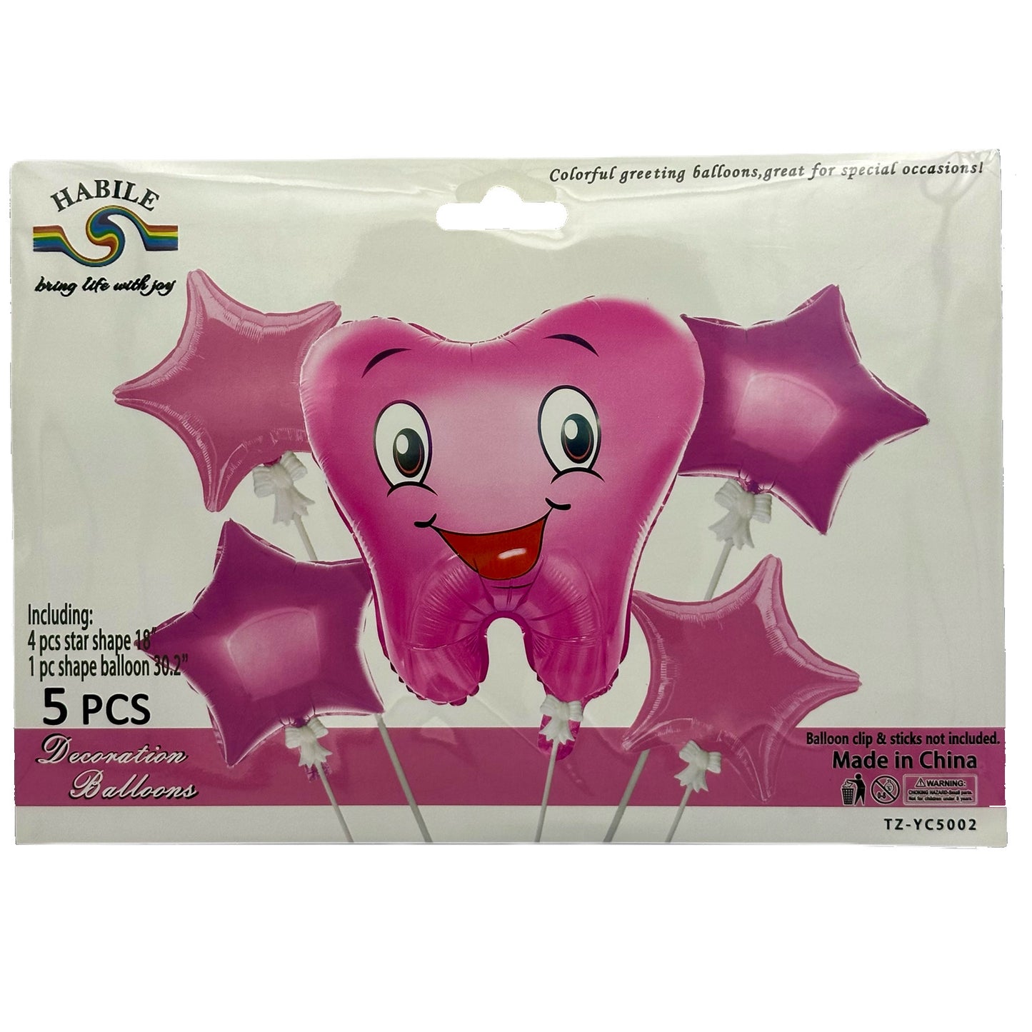 Ballons En Aluminium Pour Nouveau Né(e) 5pcs
