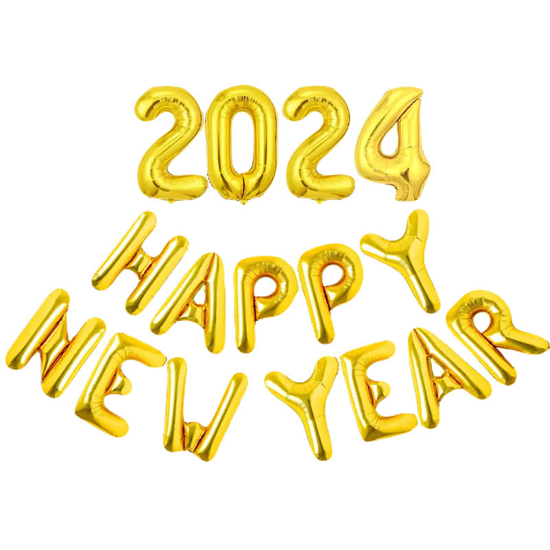 Happy New Year 2024 En Ballons