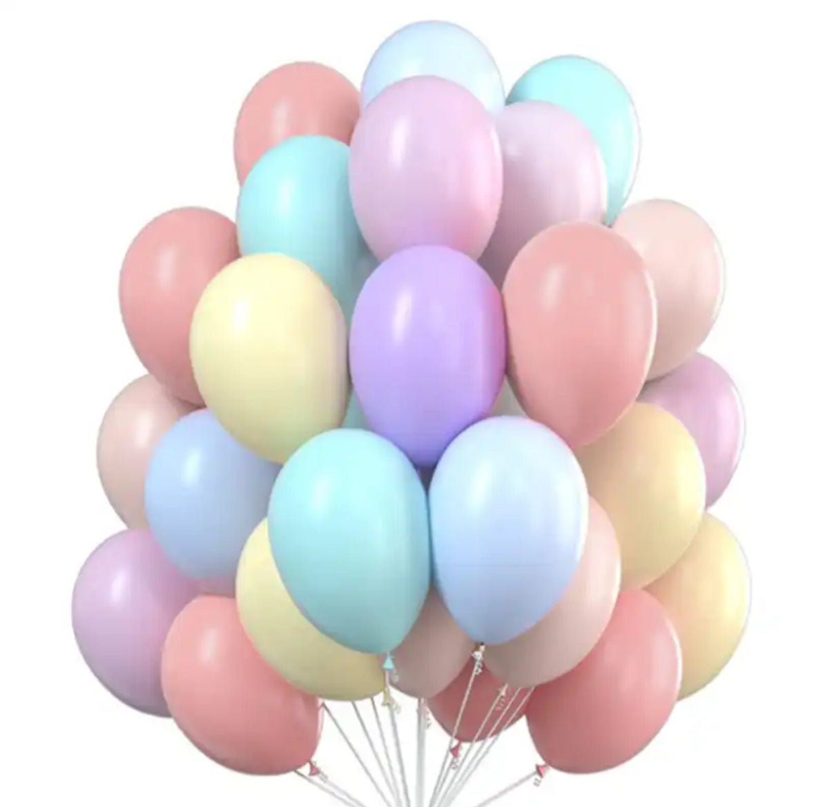 Ballons Couleurs Pastel (25pcs/100pcs)