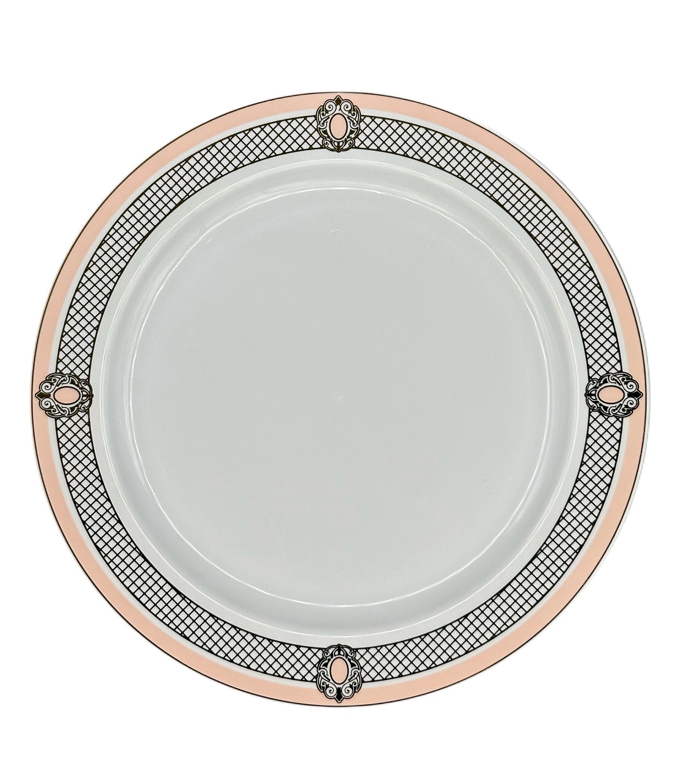Assiettes En Plastique Réutilisable Bleu Rose (10pcs)