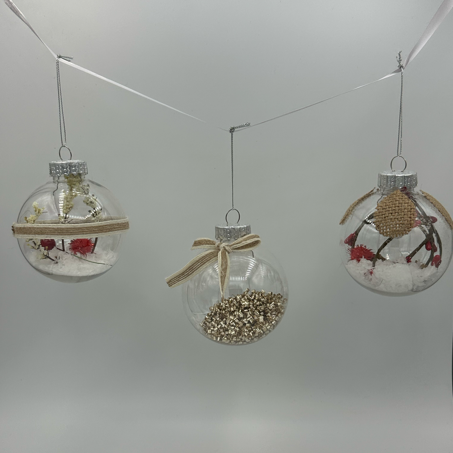 Boules de décoration transparente (9pcs)