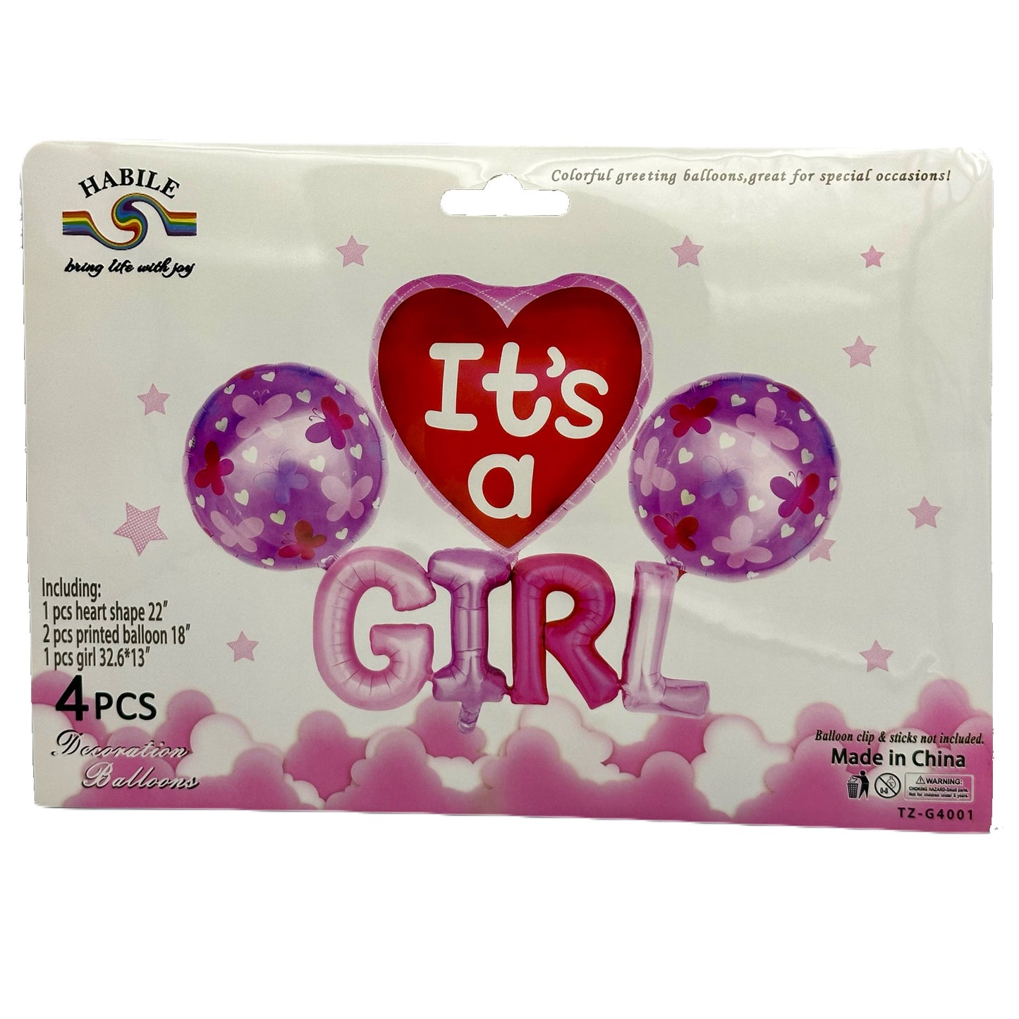 Ballons En Aluminium Pour Nouveau Né(e) 5pcs