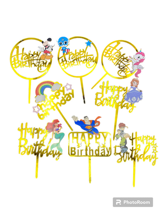 Toppers Happy Birthday Disney