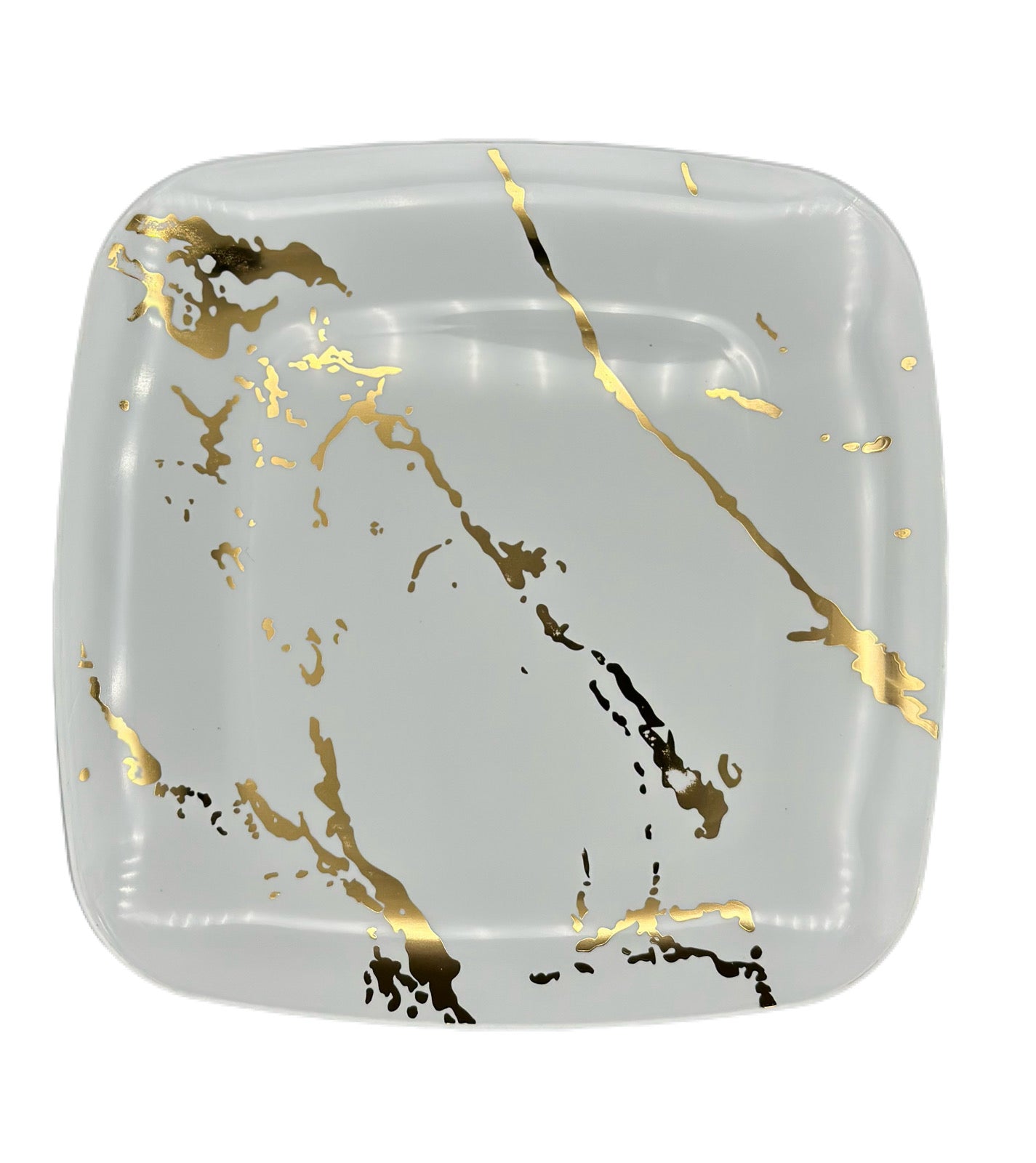 Assiettes Carrées En Plastique Réutilisable (10pcs)