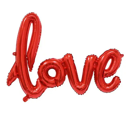 Ballon LOVE attaché