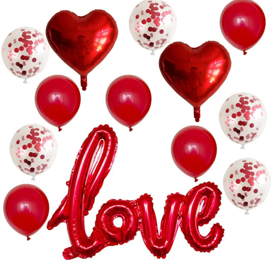 Ballons Love et Coeur 8 pcs