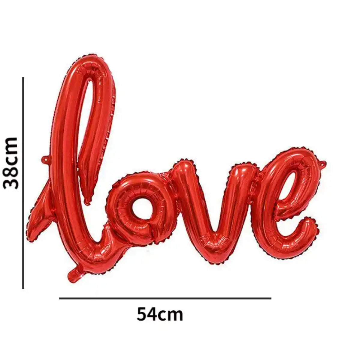Ballon LOVE attaché