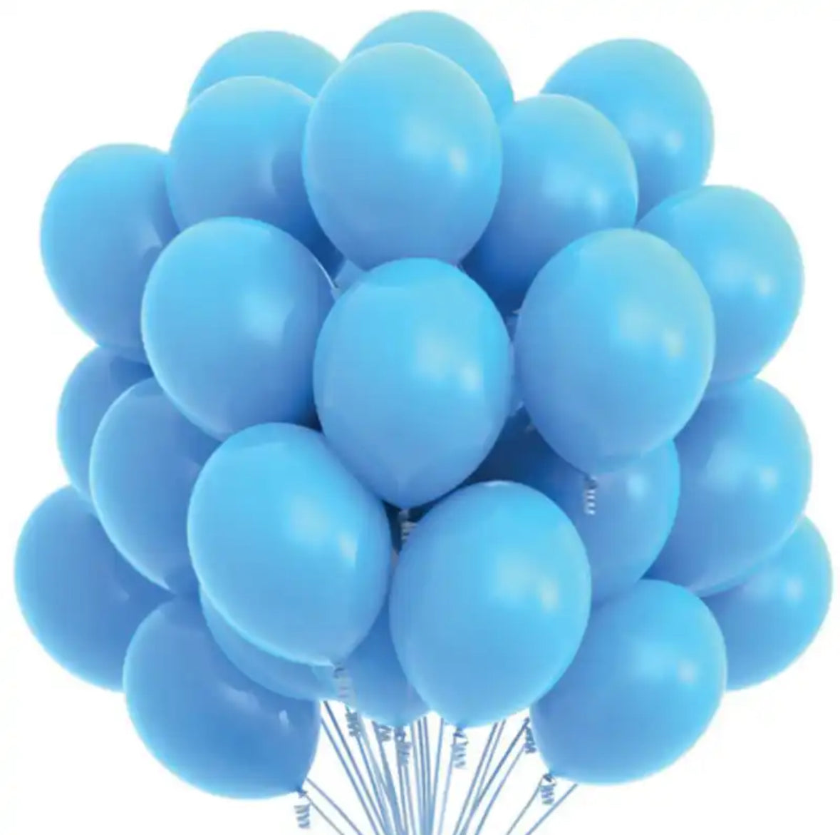 Ballons en Latex Couleur Unie (20 pcs)