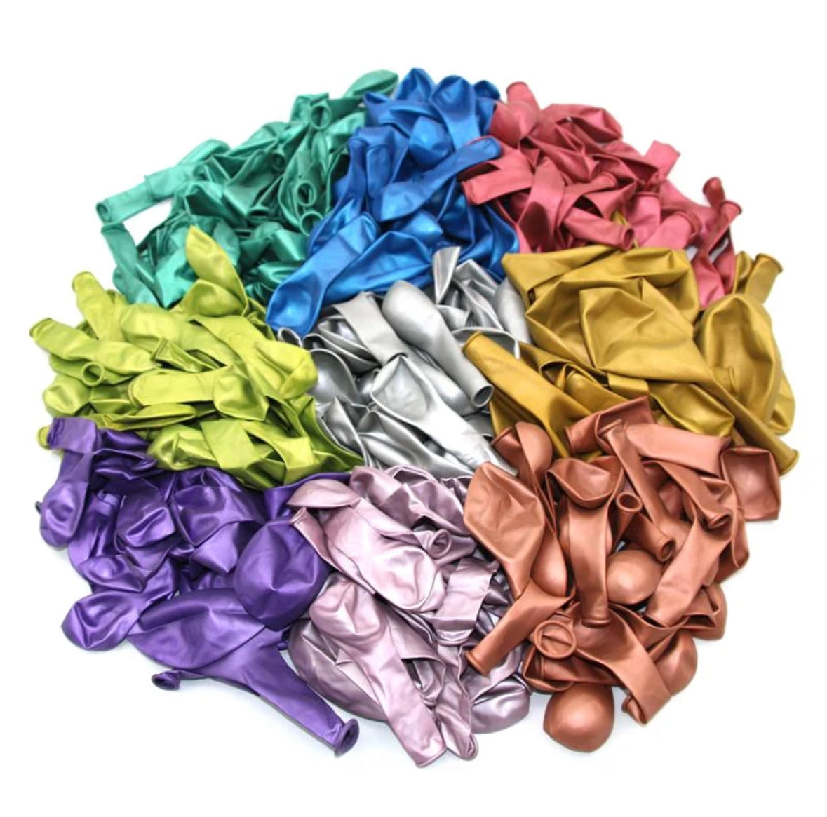 Ballons en Latex Chromé 12° (20pcs/50pcs)