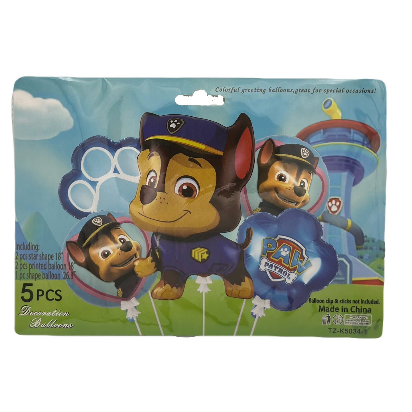 Ballons Gonflable à Theme (5pcs)