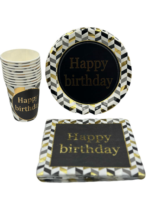 Kit Happy Birthday Noir(10pcs)