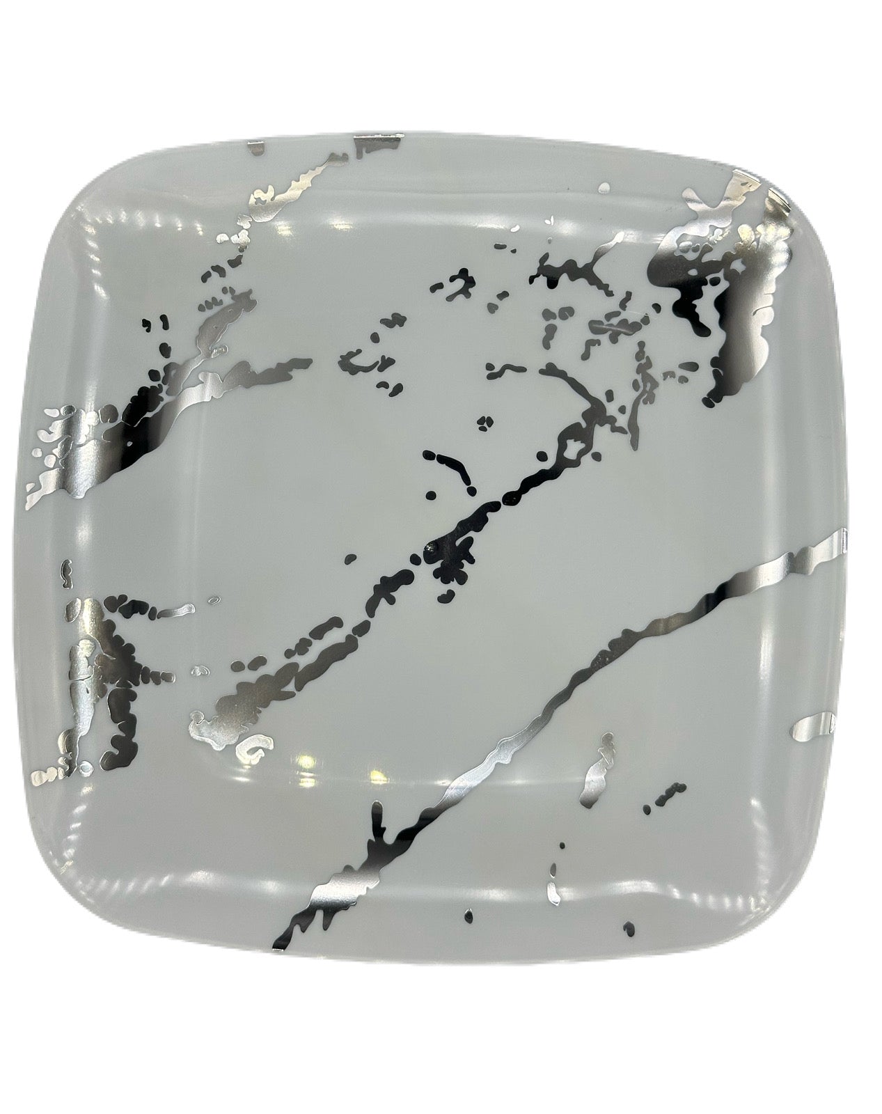 Assiettes Carrées En Plastique Réutilisable (10pcs)