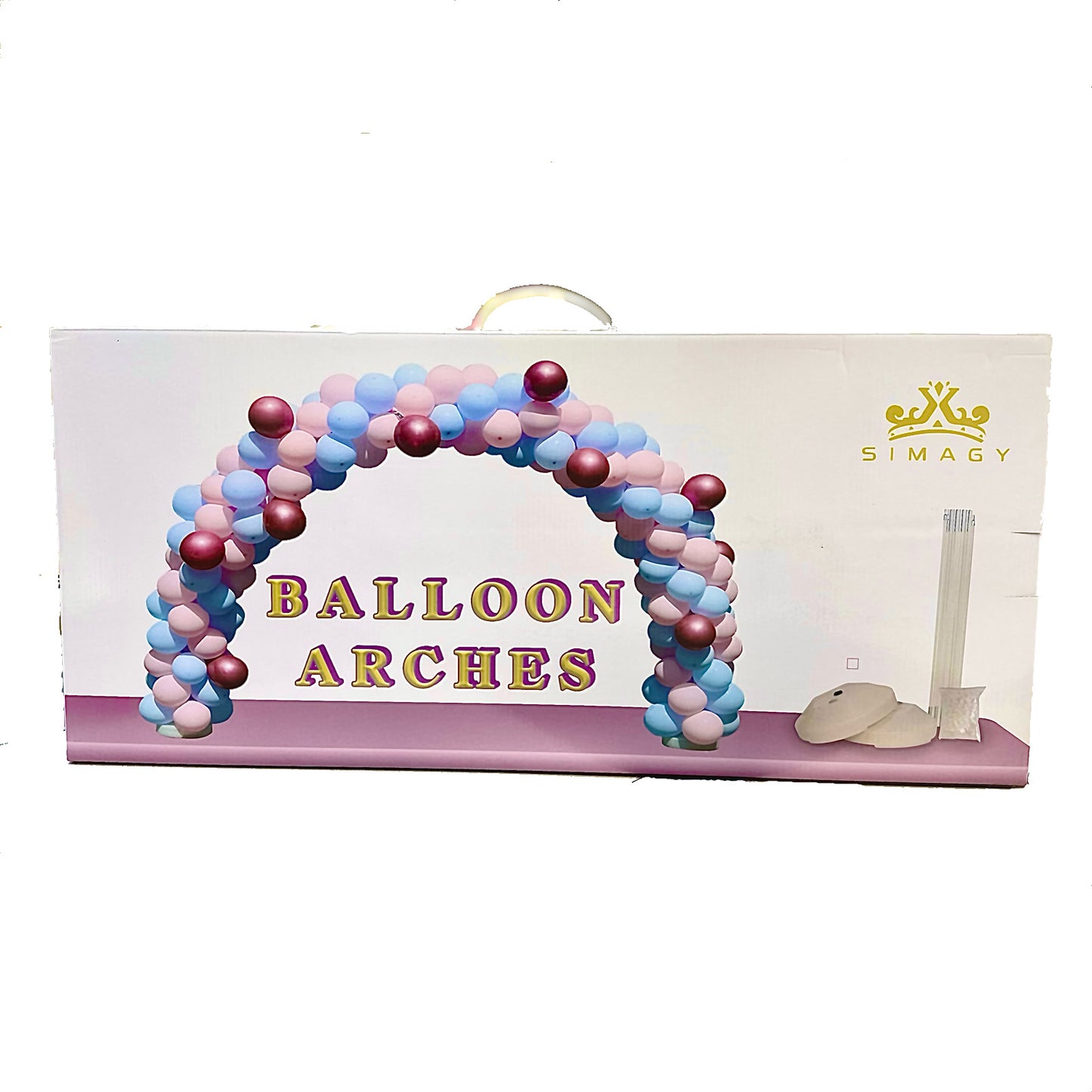 Structure métallique démontable pour arches à ballons