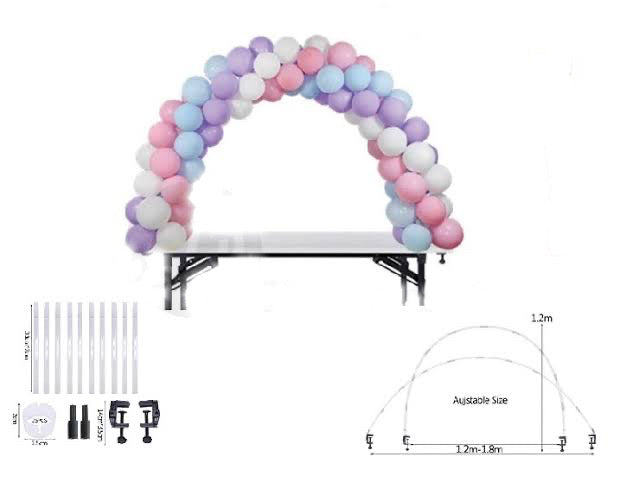 Support arche à ballons sur table