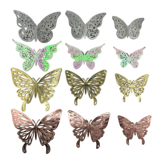 Papillons de décoration 12pcs