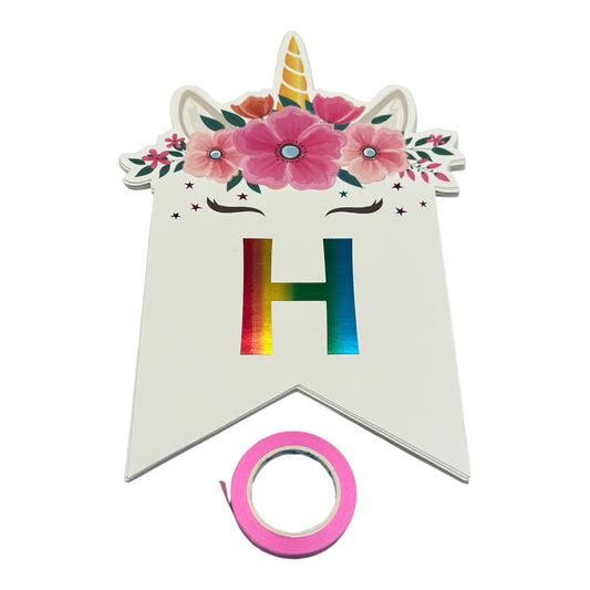 Guirlande Happy Birthday Licorne