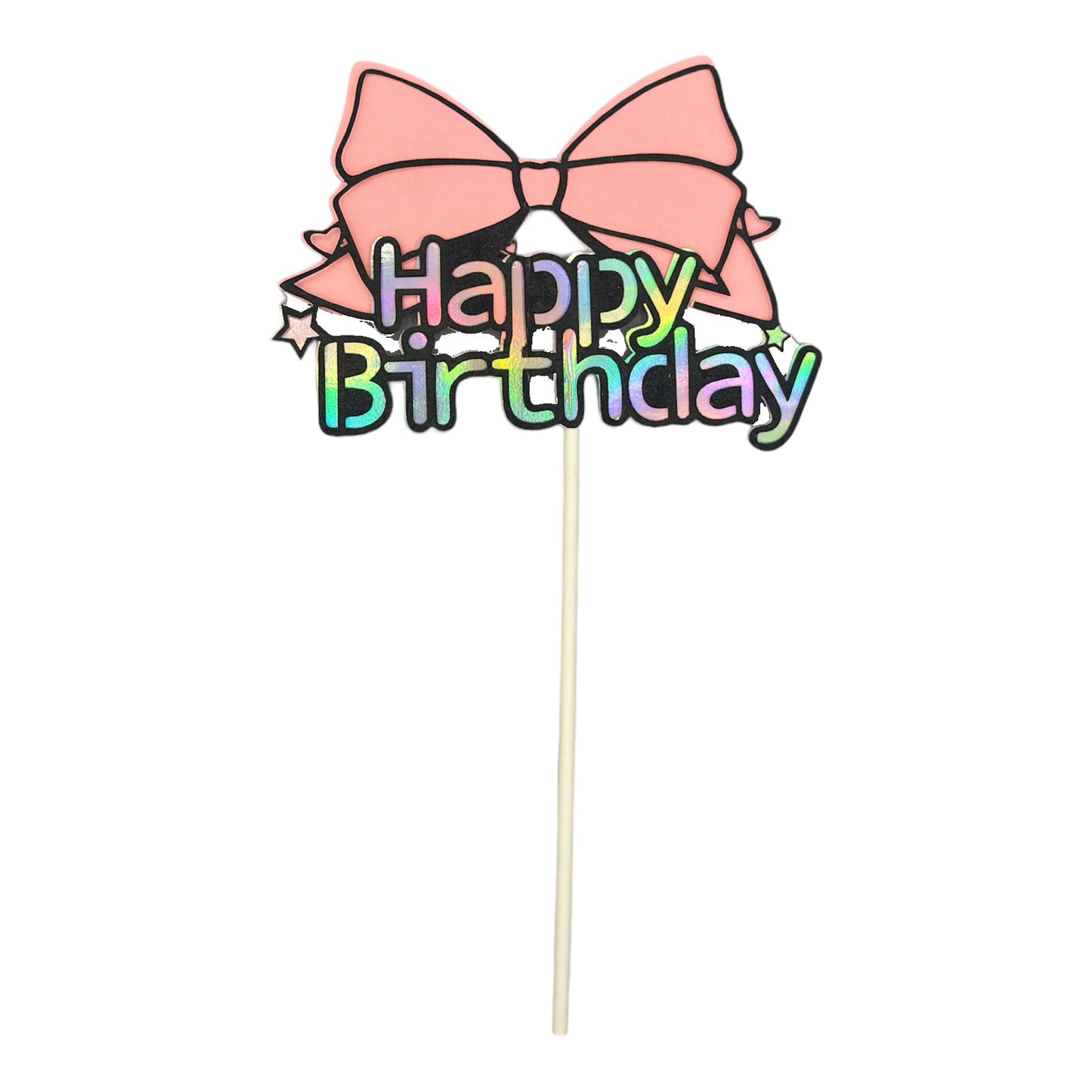 Topper Happy Birthday Noeud
