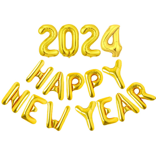 Happy New Year 2024 En Ballons