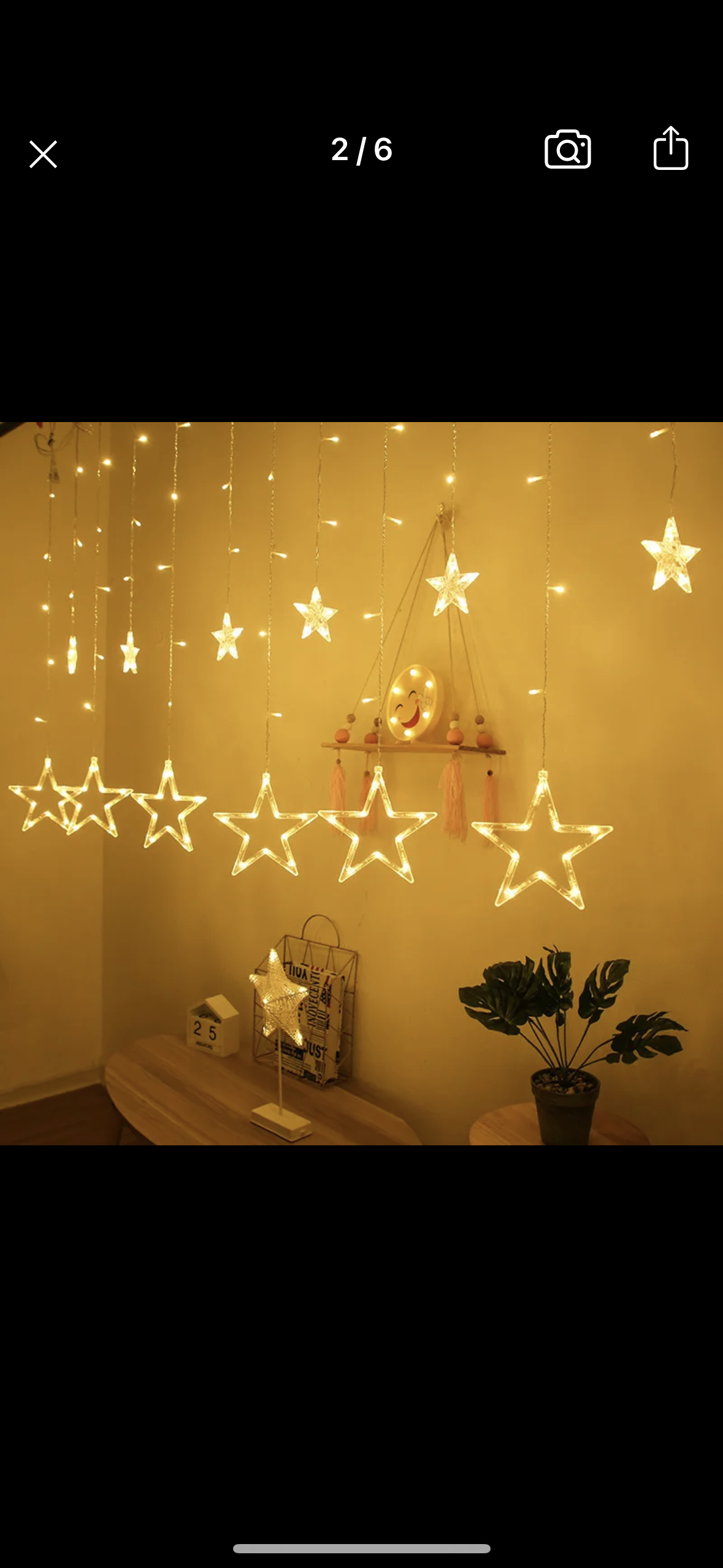 Rideaux lumineux étoile